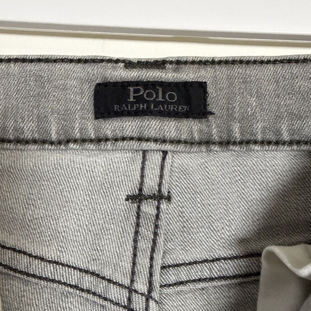 Polo Ralph Lauren Authentic Denim Goods Jeans Size 18 “The Sullivan Slim” Gray - Picture 7 of 10